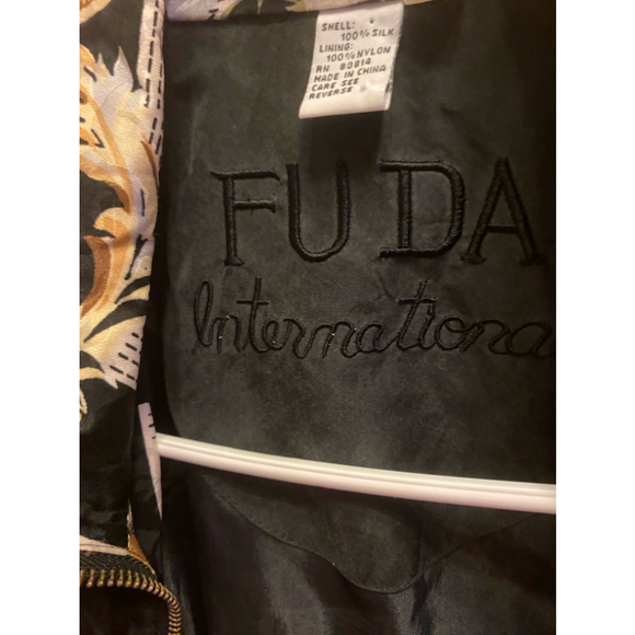 FUDA INTERNATIONAL silk bomber jacket size S see measurements - Picture 3 of 8